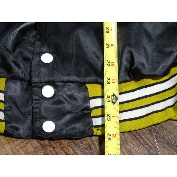 Vintage 80s 90s Georgia Tech Satin Bomber Jacket, Made by Bike, Size Large - Picture 4 of 9